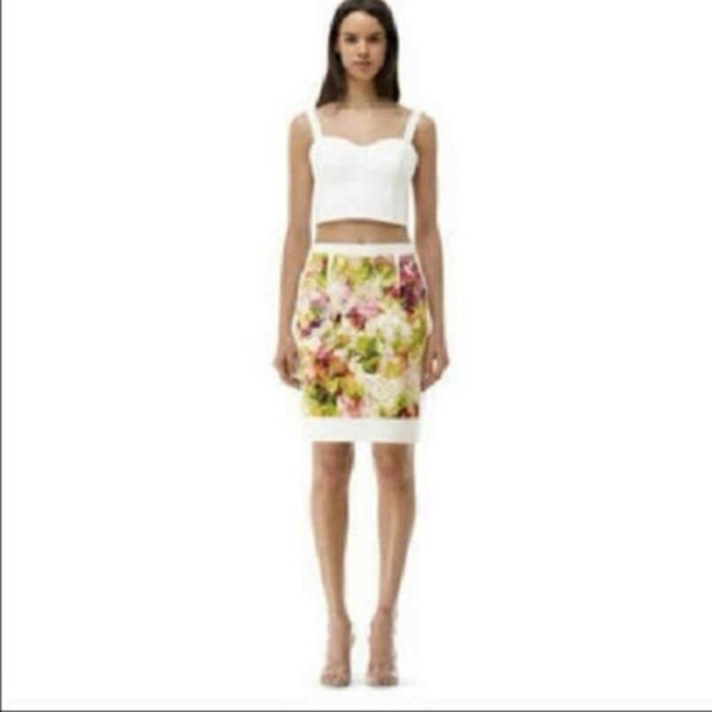 Club Monaco Kenson Floral Print Pencil Skirt